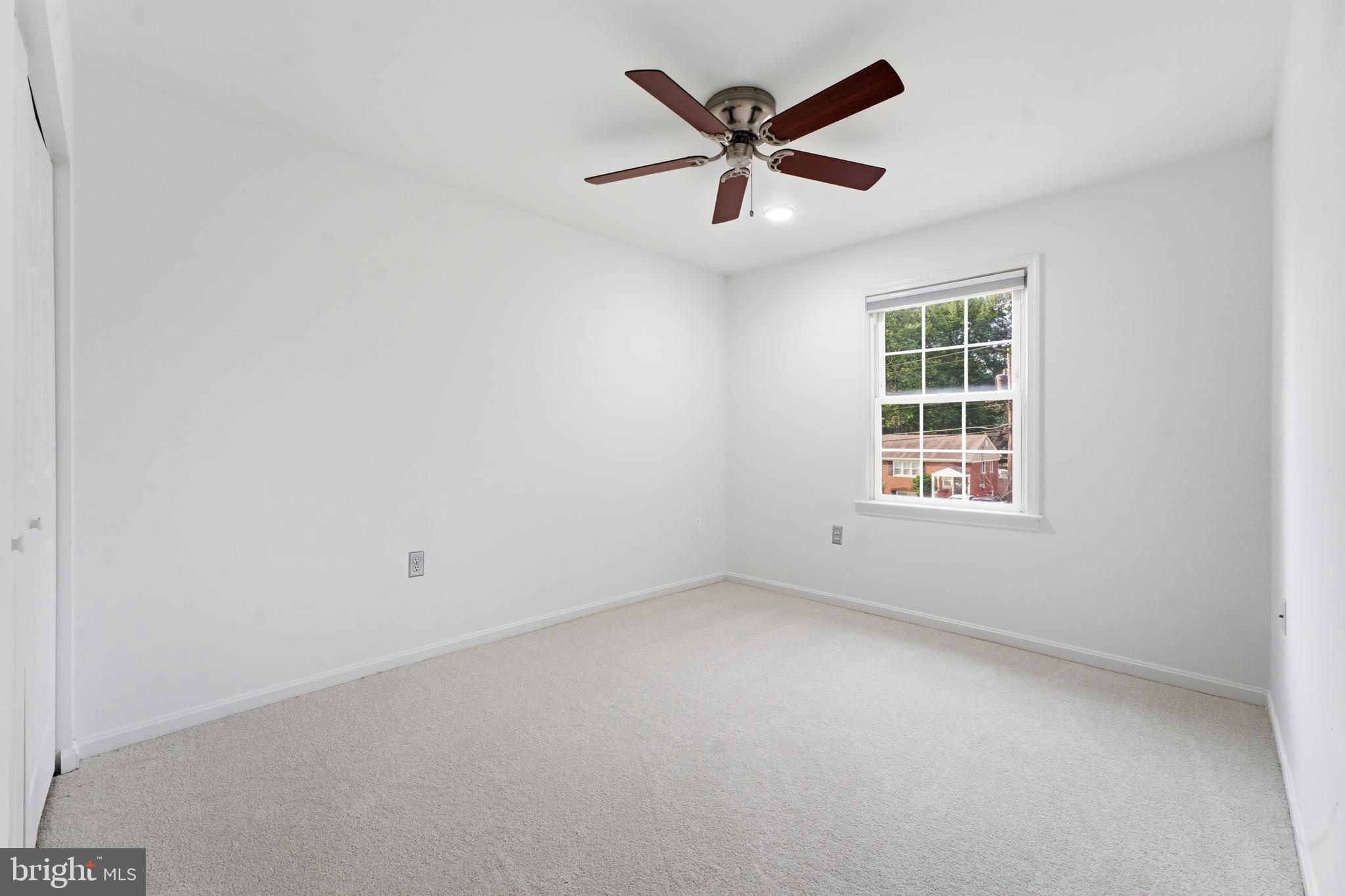 7235 Reservoir Road Springfield, VA 22150 - Photo 31 of 64 Second Bedroom w-Ceiling Fan & New Carpet & Paint