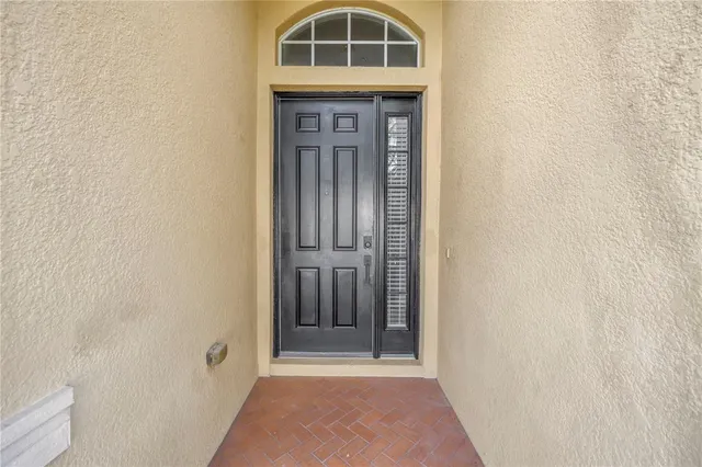 a view of front door with a door