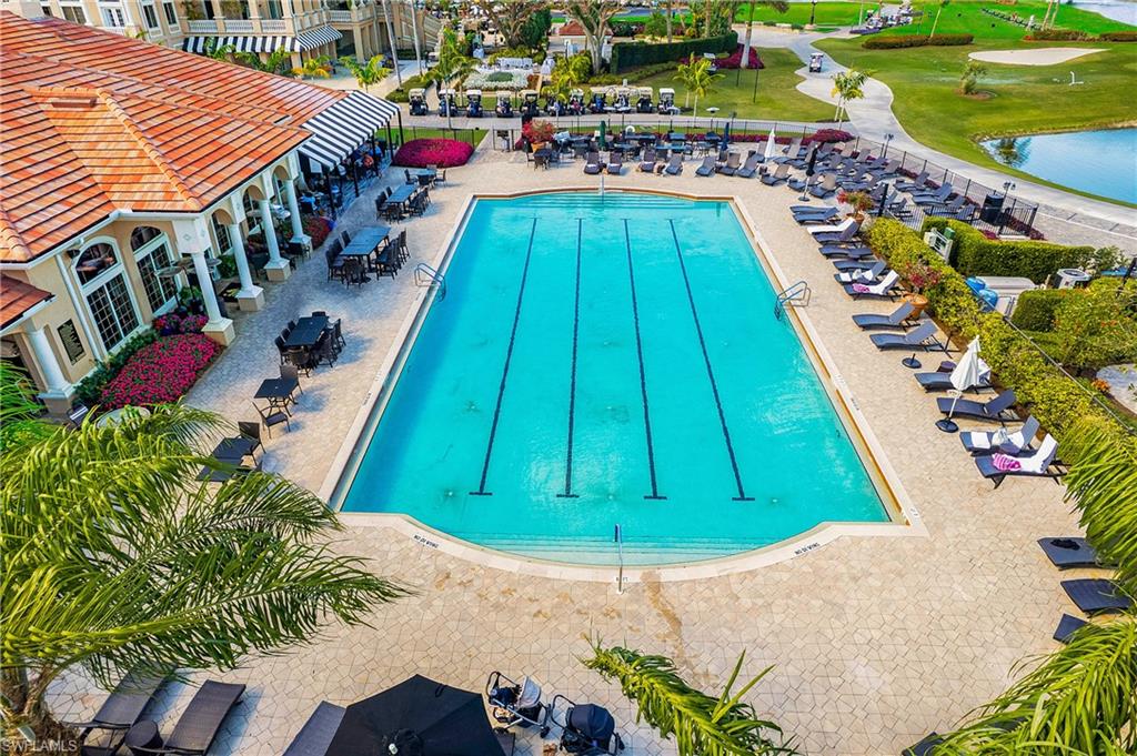 6025 Pinnacle Lane, Unit 6602 Naples, FL 34110 - Photo 38 of 43 an aerial view of swimming pool
