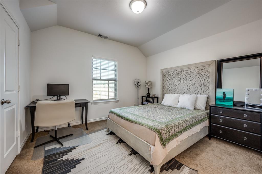 4804 Long Pond Trail Flower Mound, TX 76262 - Photo 18 of 22 a bedroom with a bed and a desk in it