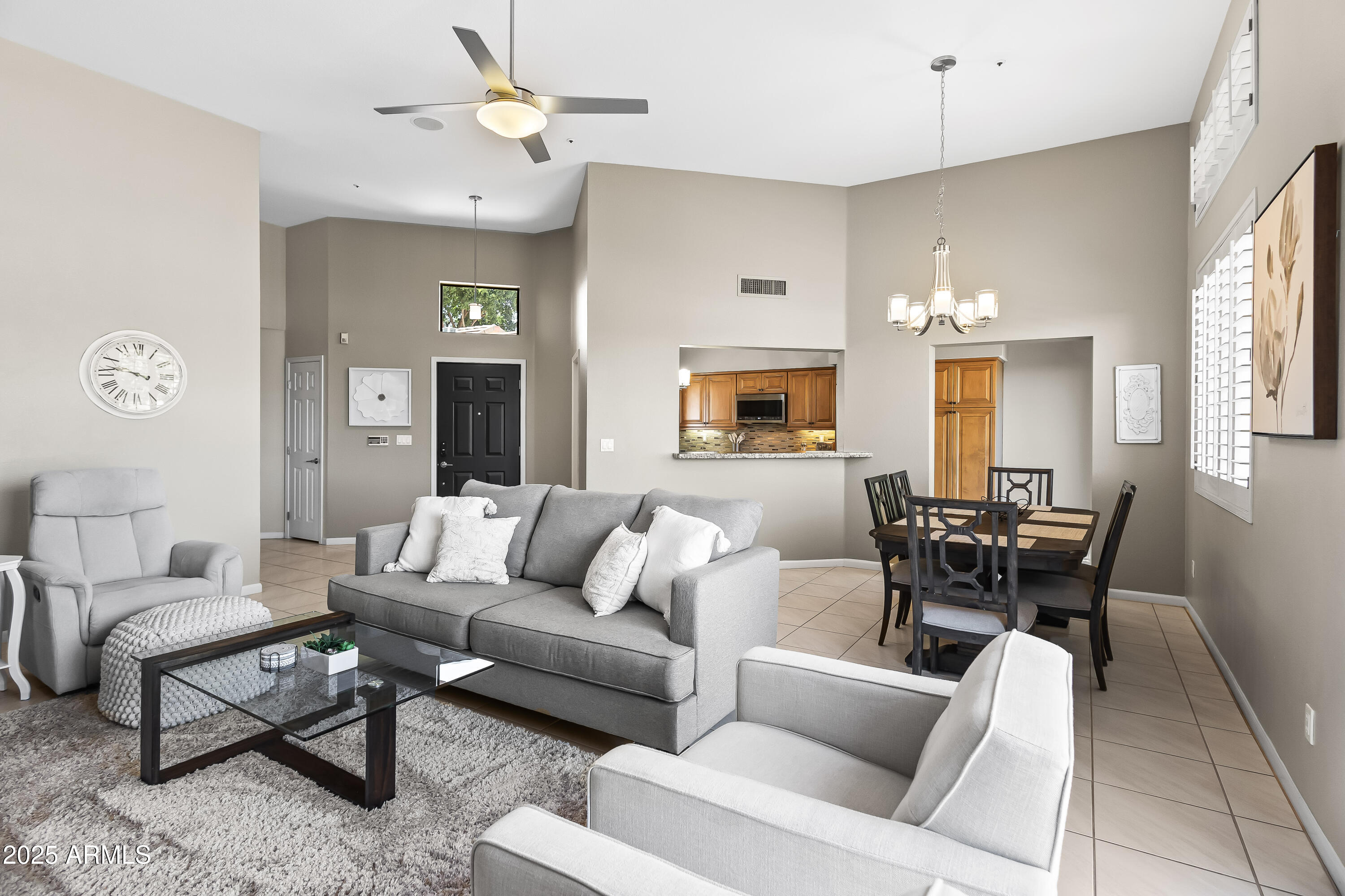 7740 East Gainey Ranch Road, Unit 23 Scottsdale, AZ 85258 - Photo 14 of 45 VIEW FROM FAMILY RM TO FRONT ENTRY