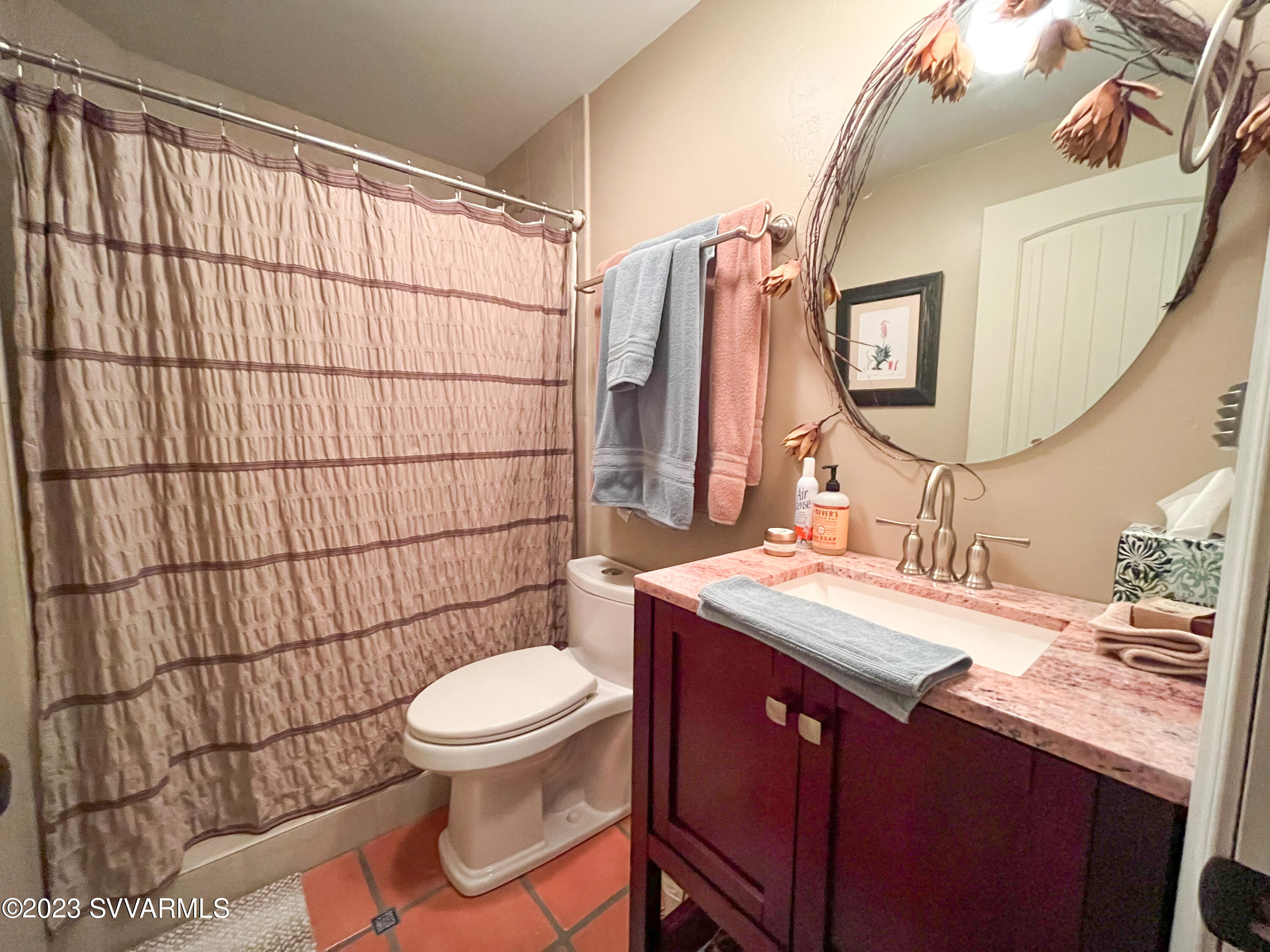 4605 Pima Way Rimrock, AZ 86335 - Photo 43 of 77 a bathroom with a sink a toilet and mirror