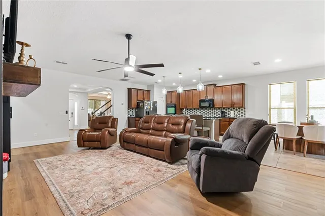 a kitchen with granite countertop lots of counter top space