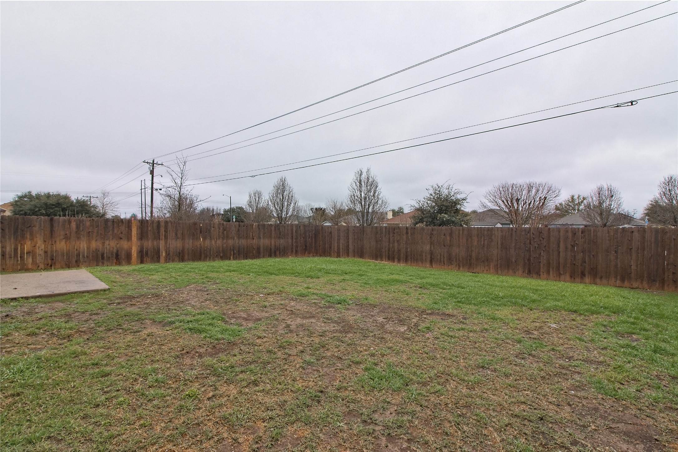 232 Brickyard Lane Jarrell, TX 76537 - Photo 29 of 31 A spacious backyard awaits, fully fenced for privacy and outdoor enjoyment.