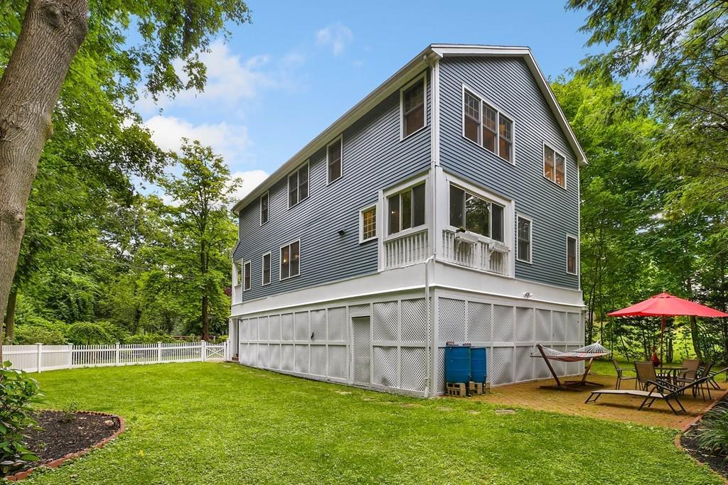 7 Cedar Brook Road Wellesley, MA 02482 - Photo 32 of 36 a view of a house with a yard