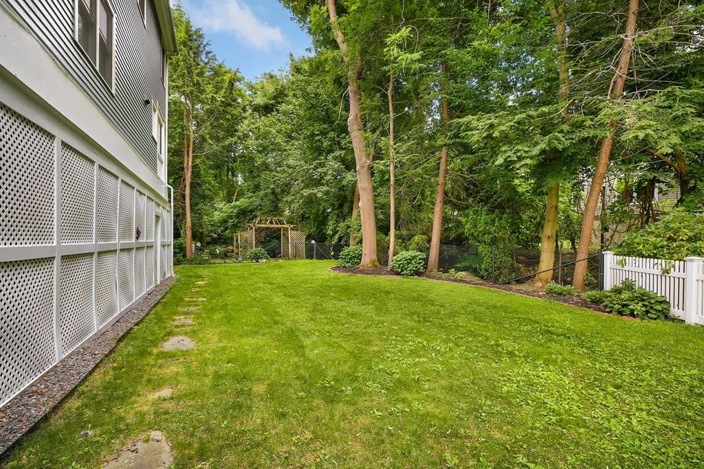 7 Cedar Brook Road Wellesley, MA 02482 - Photo 33 of 36 a view of a yard with large trees