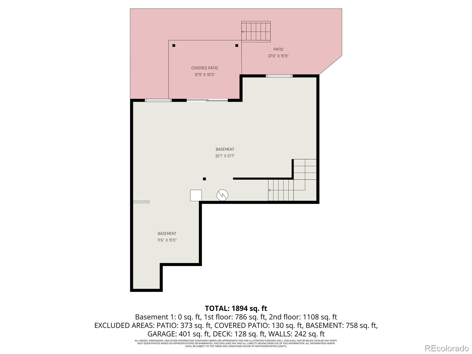 1053 Highpoint Trail Elizabeth, CO 80107 - Photo 28 of 28 a picture of floor plan