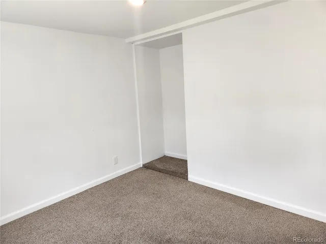 a view of an empty room