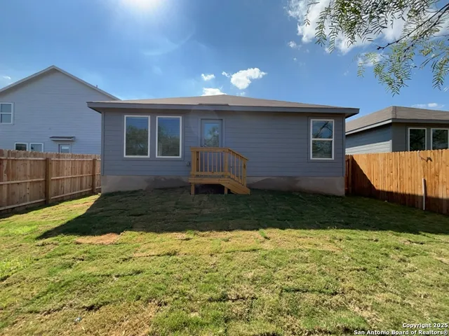 a backyard of a house