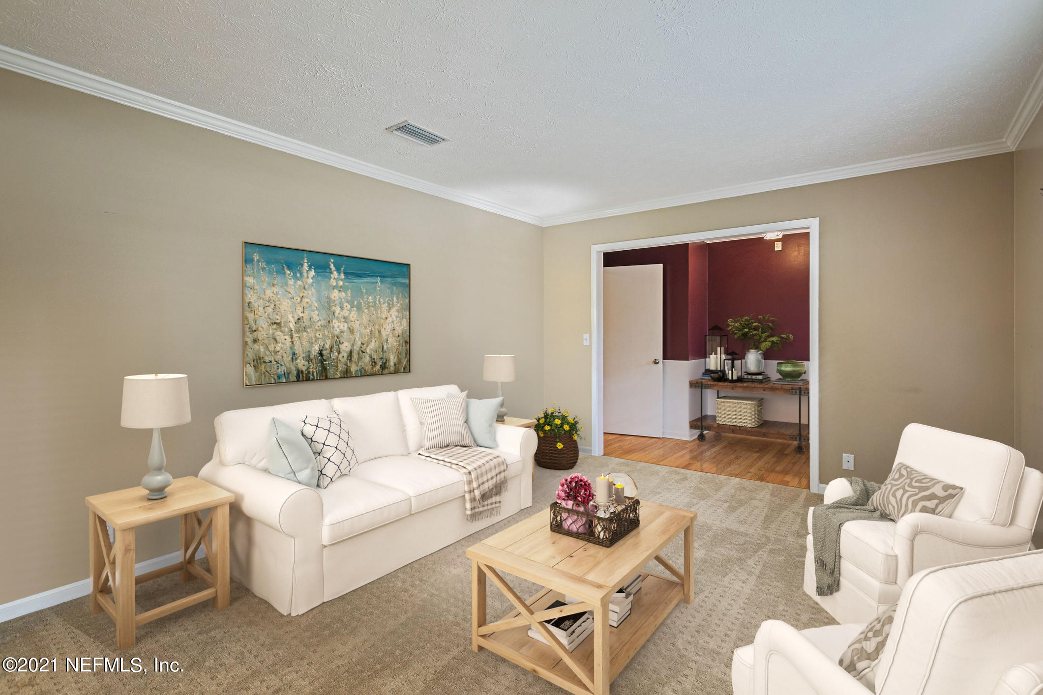 4445 River Trail Road Jacksonville, FL 32277 - Photo 7 of 68 Virtually Staged Living Room
