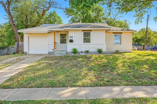 a backyard of a house