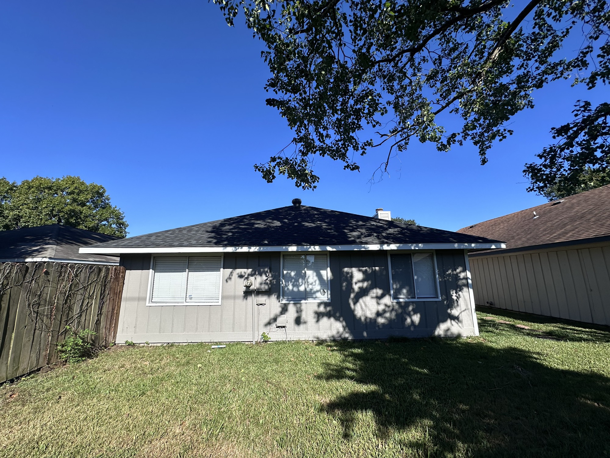 3130 Cottonshire Drive Spring, TX 77373 - Photo 32 of 32 a view of a wooden house with a yard