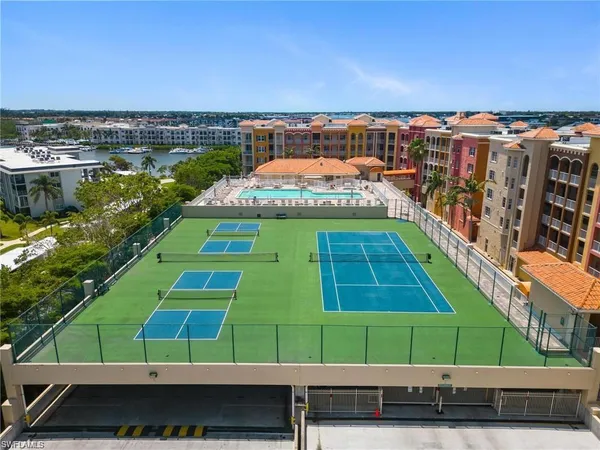 a view of a tennis court