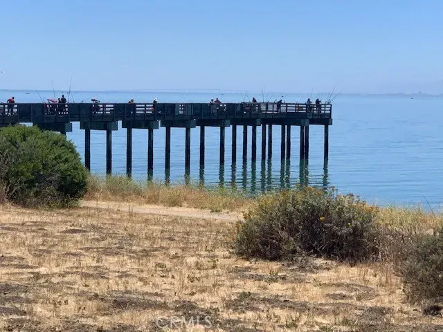 a view of a swimming pool with an outdoor seating and a forest