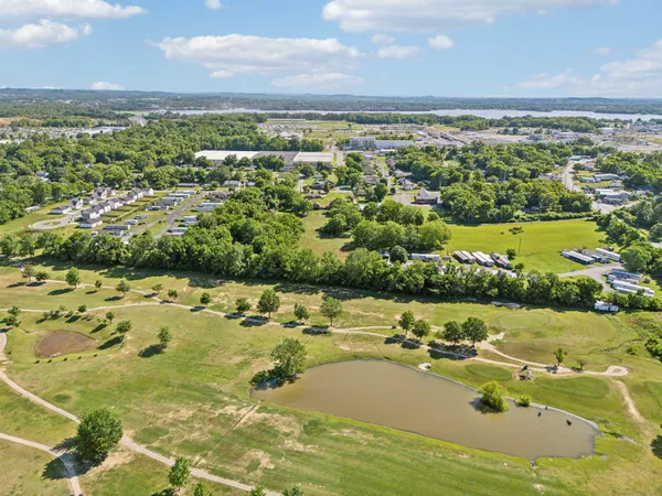 a view of an outdoor space and a lake view