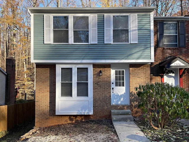 a front view of a house