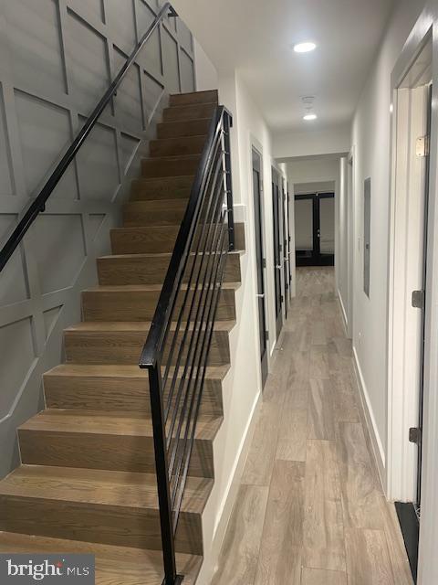 724 Taylor Street Northwest, Unit 1 Washington, DC 20011 - Photo 31 of 36 a view of entryway and hall with wooden floor