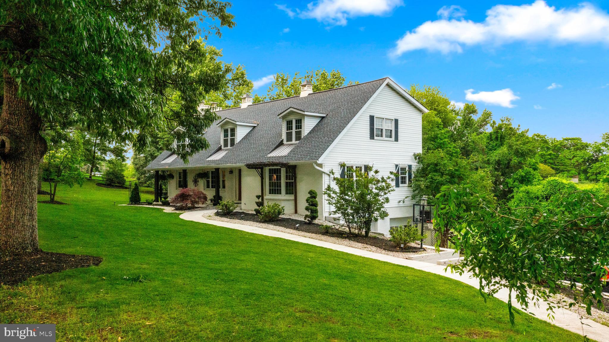 a house view with a garden space