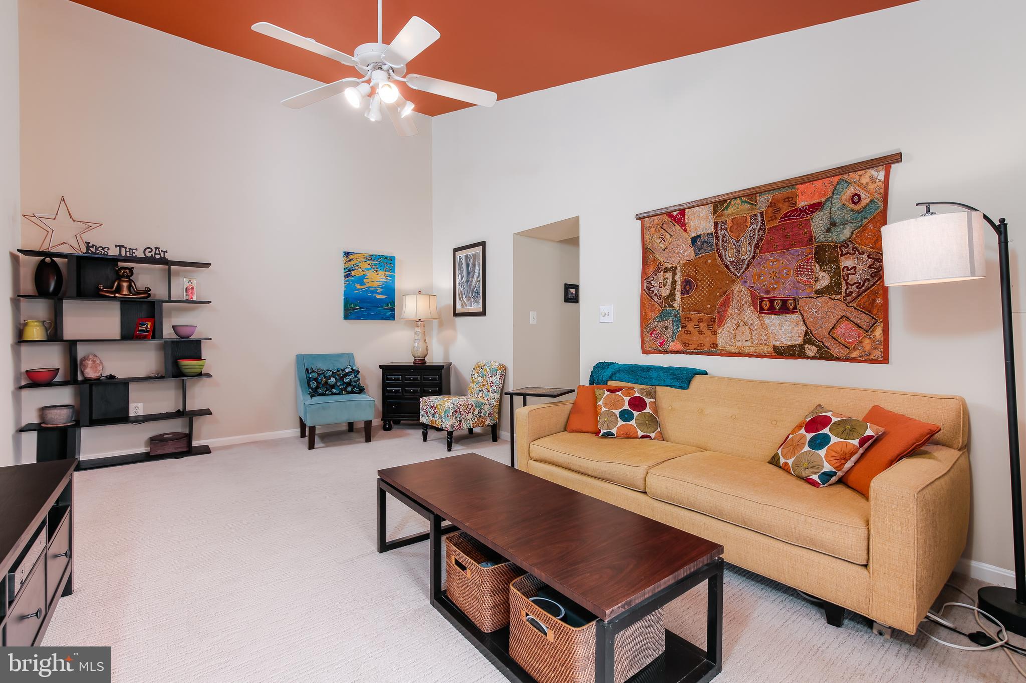 8585 Falls Run Road, Unit J Ellicott City, MD 21043 - Photo 4 of 17 Vaulted ceilings/ceiling fan