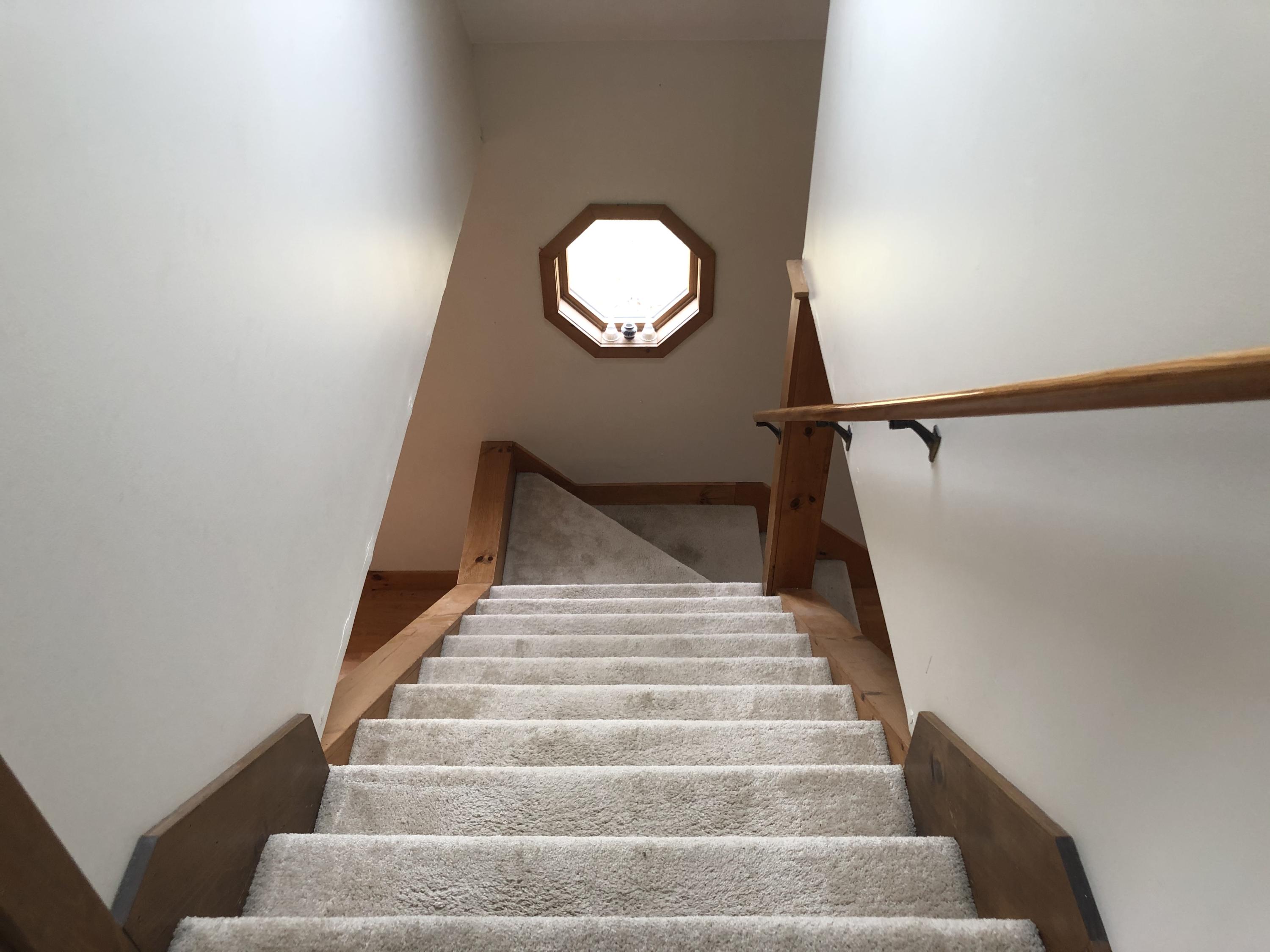 55 Sawyer Notch Road Andover, ME 04216 - Photo 14 of 36 staircase to 1st floor