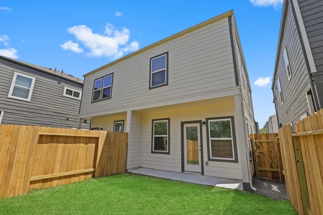 a backyard of a house