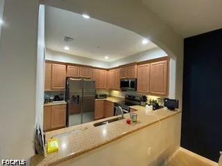 a balcony view with a couch