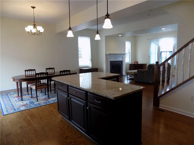 a view of a livingroom and dining room