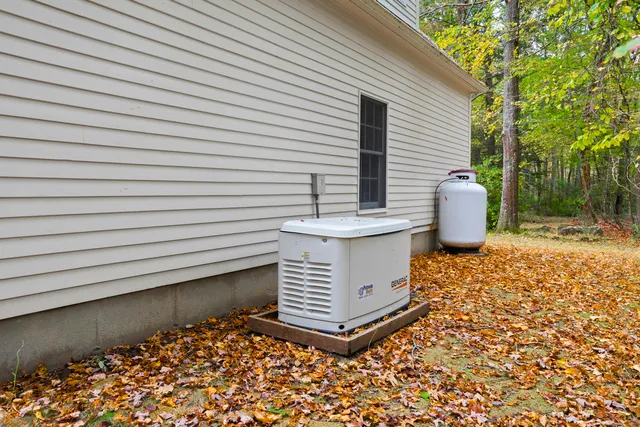 a view of a terrace with a bench