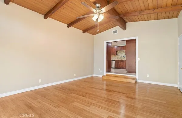 wooden floor in an empty room
