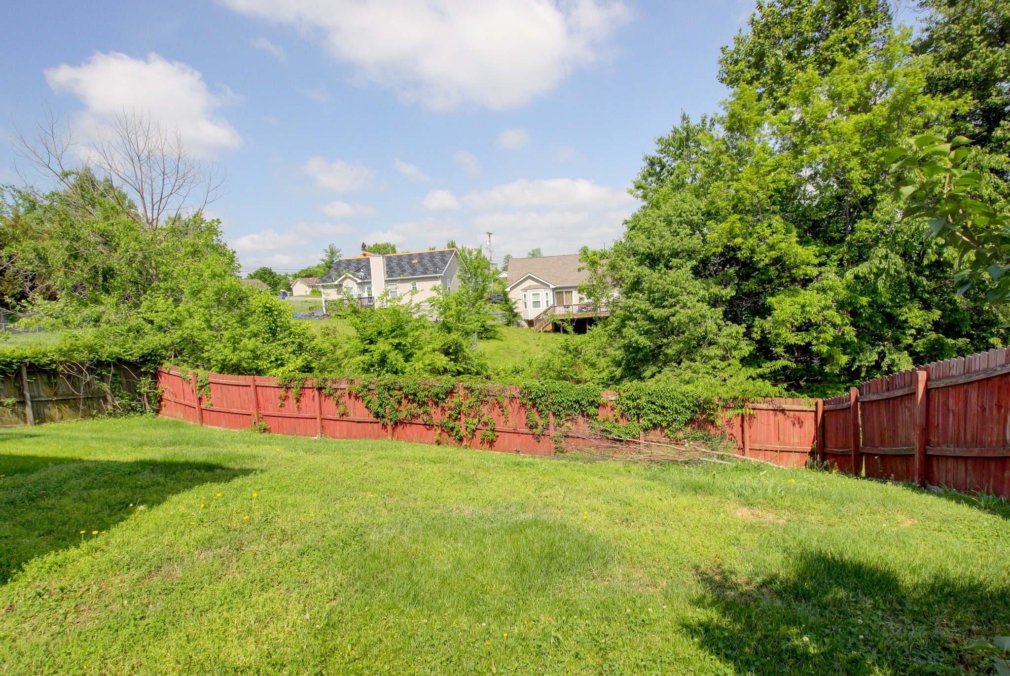 2907 Rome Lane Clarksville, TN 37040 - Photo 20 of 20 a view of a backyard with plants and a garden