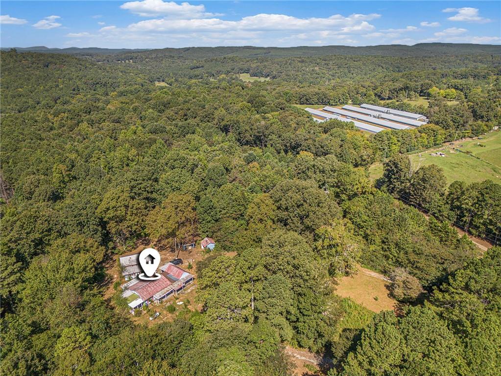a view of a city with an ocean beach