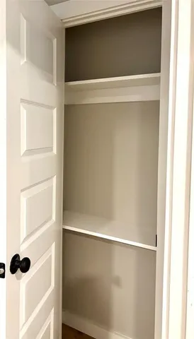 a close view of closet