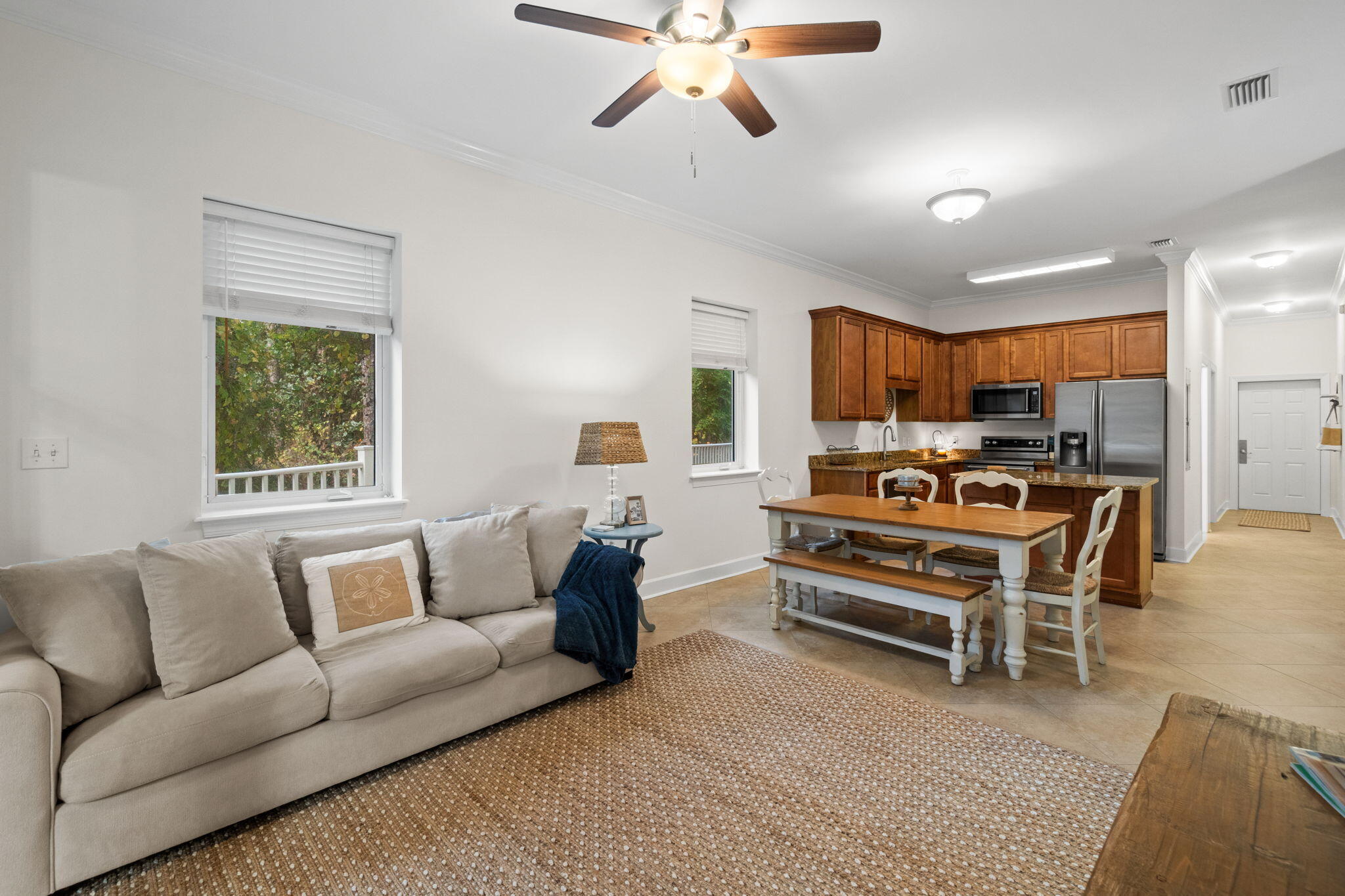 231 Somerset Bridge Road, Unit 2101 Santa Rosa Beach, FL 32459 - Photo 11 of 48 a living room with furniture and kitchen view