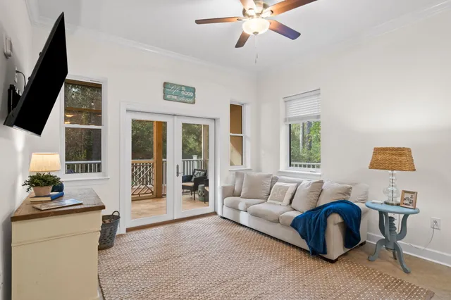 a view of a potted plants in front of a house