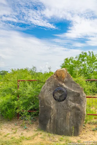 a view of a garden with an ocean