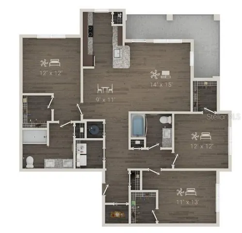 $3,198 | 1420 Lakefront Drive, Unit 6111, Sarasota, FL 34240