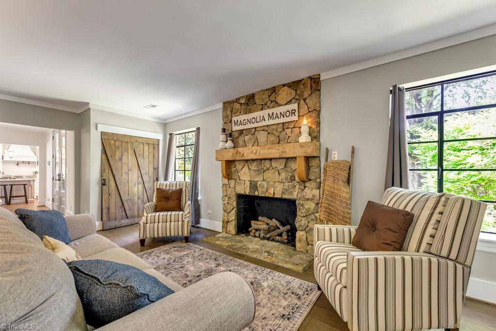 1019 Emery Circle High Point, NC 27262 - Photo 9 of 36 Gas logs in fireplace