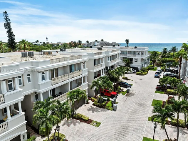 a view of a city and building