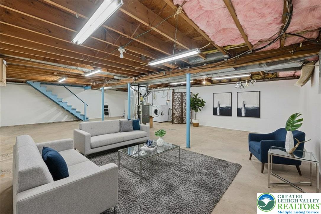 109 South 8th Street Coplay, PA 18037 - Photo 29 of 47 a living room with furniture and a couch