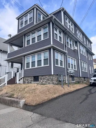 a front view of a building