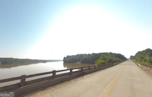 a view of lake and mountain