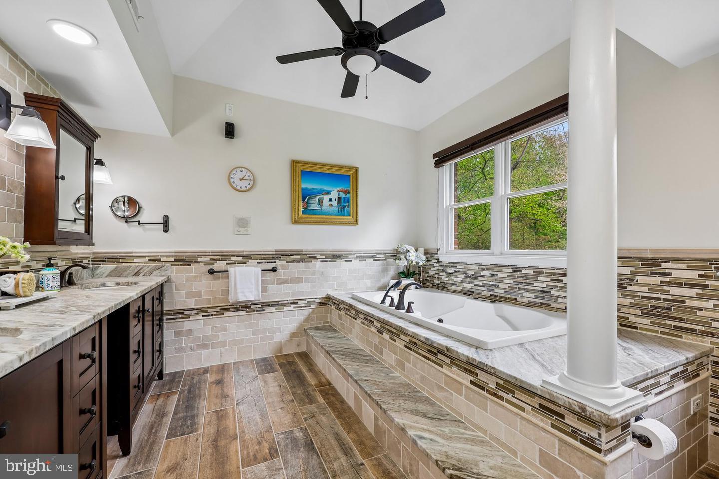 13120 Esworthy Road Potomac, MD 20854 - Photo 50 of 83 Primary Bath w/Heated Floors, Soaking Tub