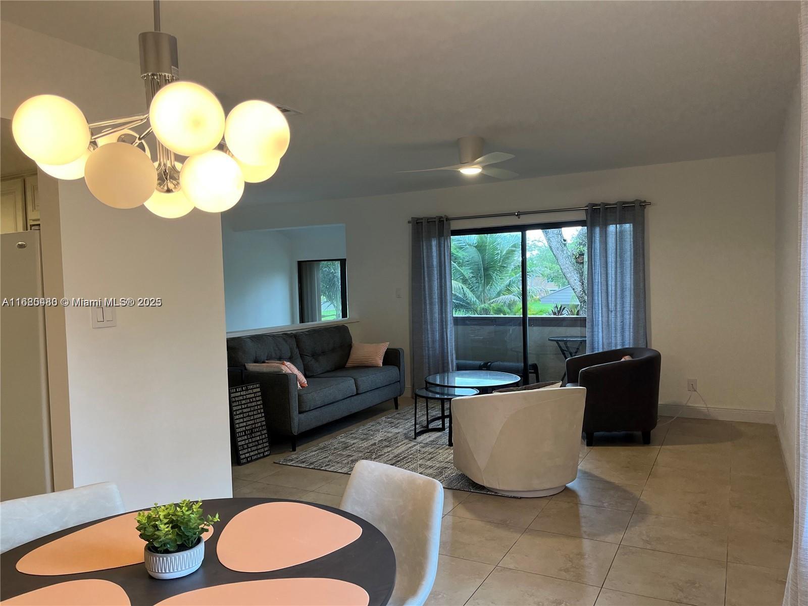11533 Southwest 109th Road, Unit 21G Miami, FL 33176 - Photo 7 of 39 a living room with furniture and a large window