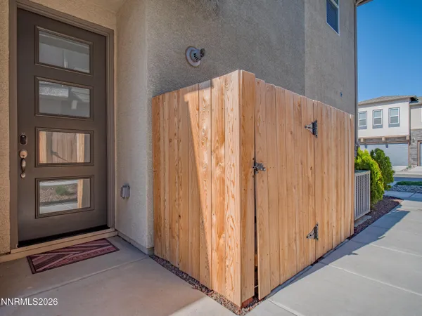a view of front door