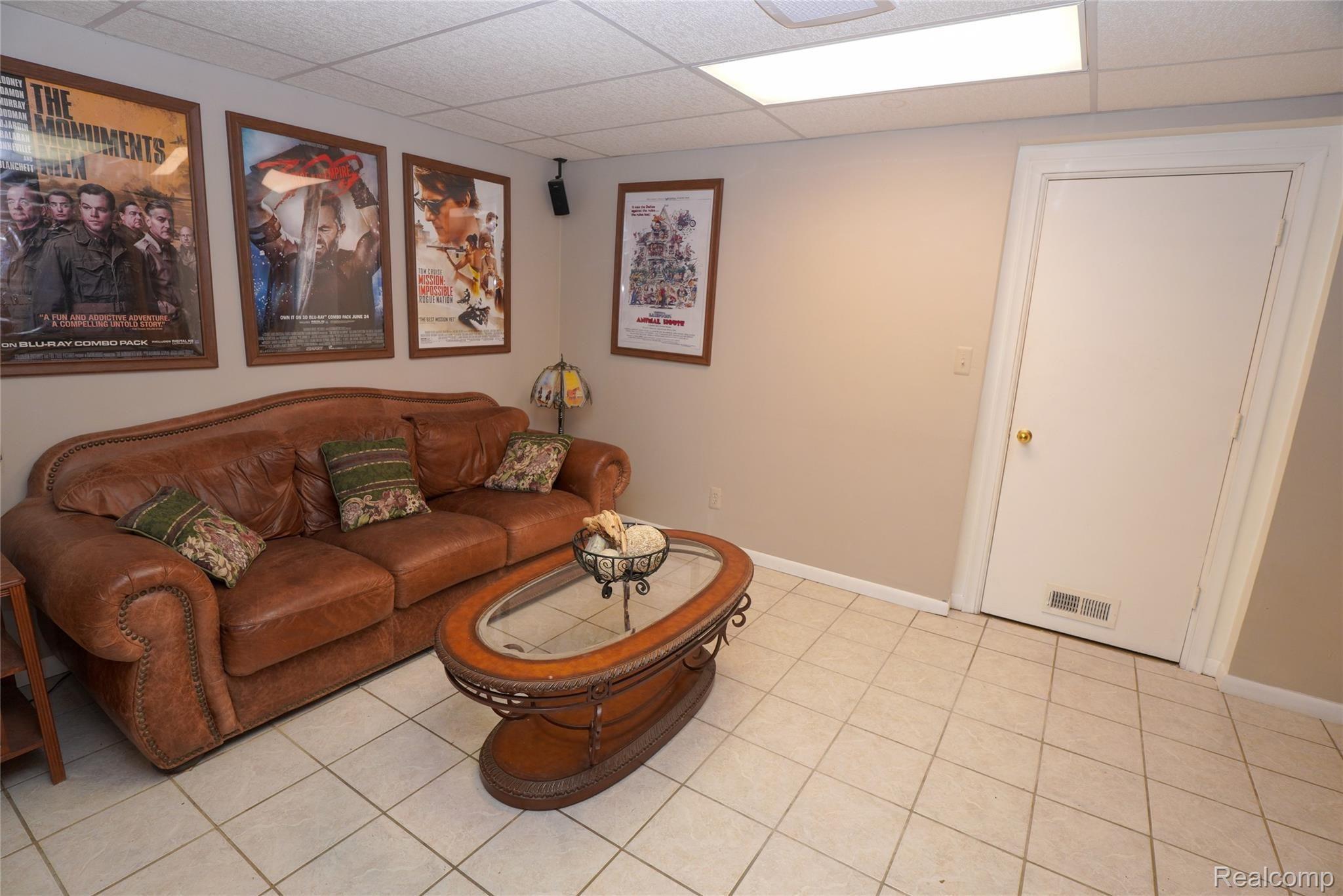 6996 Crofoot Road Fowlerville, MI 48836 - Photo 24 of 36 Movie Room In Finished Lower Level!