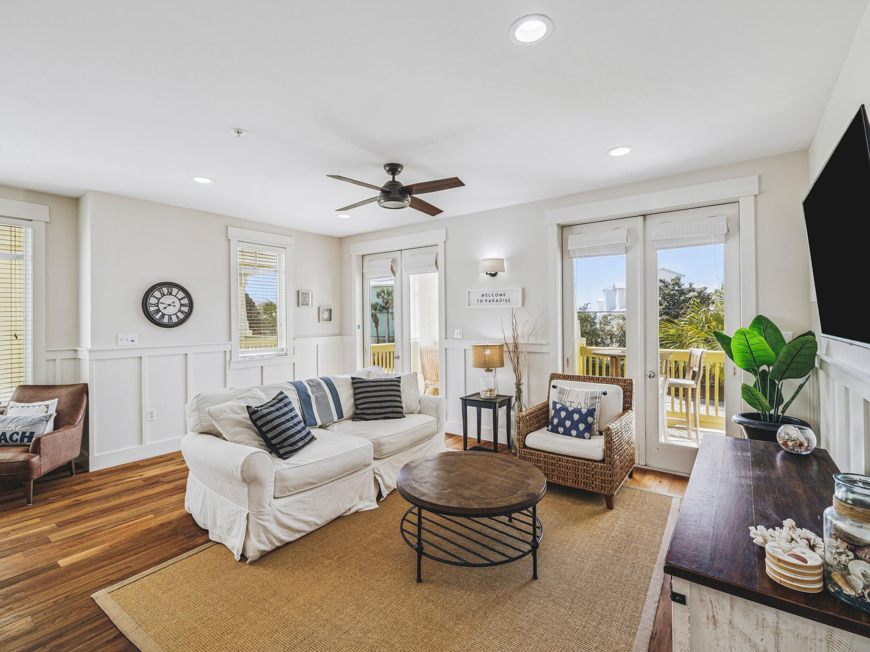 4281 East County Highway 30A, Unit 203 Santa Rosa Beach, FL 32459 - Photo 22 of 35 a living room with furniture and a large window