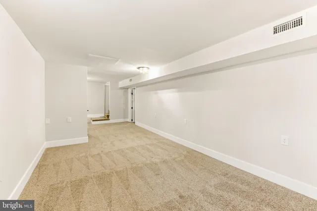 a view of an empty room