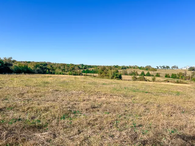 a view of lake with green space