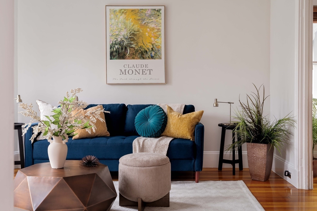 18-20 Windom Street Somerville, MA 02144 - Photo 2 of 34 a living room with furniture potted plant and wooden floor