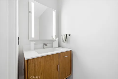 a view of a hallway with closet